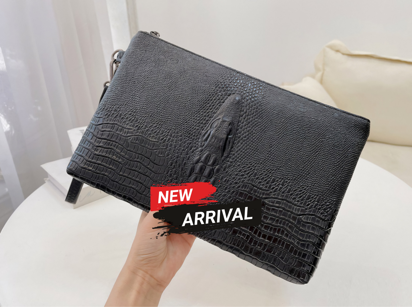 Crocodile Men's Business Clutch