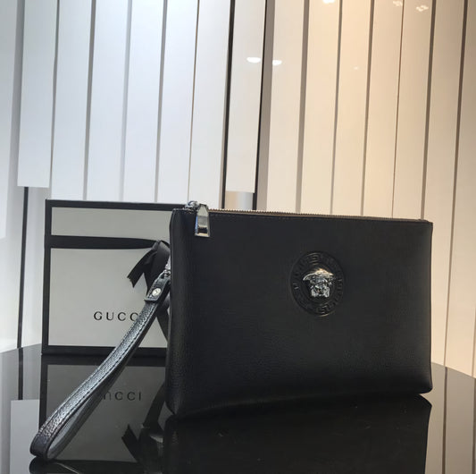 Versace Silver Business Clutch