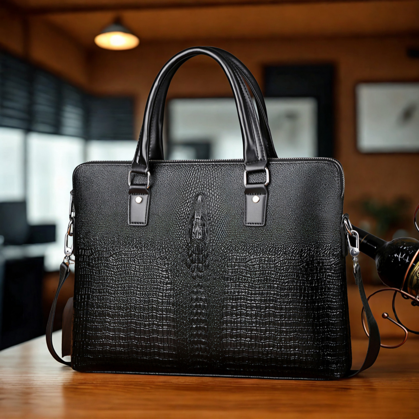 Crocodile Head Laptop Bag